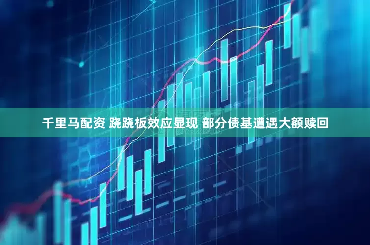 千里马配资 跷跷板效应显现 部分债基遭遇大额赎回