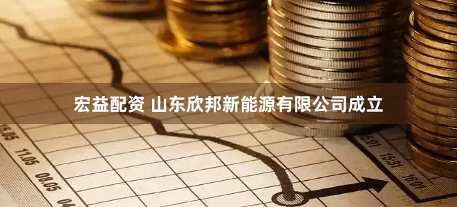 宏益配资 山东欣邦新能源有限公司成立